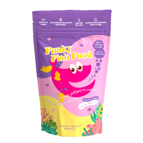 Loot - Funky Fish Food - Sel de bain moussant - Marron évanoui